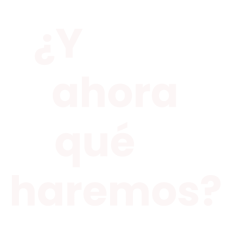 I ara què farem Esp y ahora qué haremos (blanco)